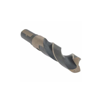 39/64 In. High Speed Steel Twist Black and Gold Reduced Shank Drill Bit with 1/2