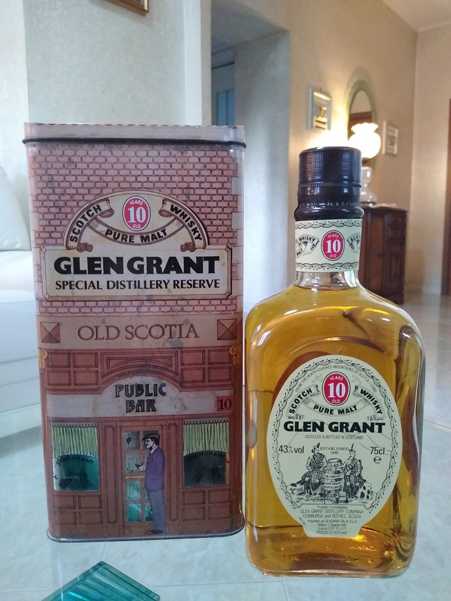 Glen Grant 10 years scotch whisky vintage 1980 Public Bar Old