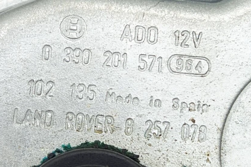 Land Rover Range Rover L322 2005 motor limpiaparabrisas de vidrio trasero OEM Foto 2 de 4