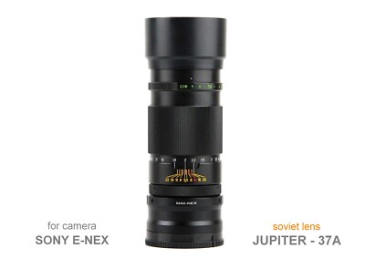 Lens JUPITER - 37A Telephoto 3,5/135  Copy Sonnar Mount M42 - SONY E-NEX