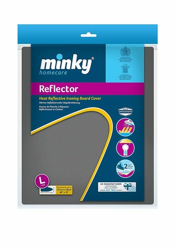 Ironing Board Cover Heat Reflective Metallic Surface Extra L L 125x45cm 122x38cm - Picture 10 of 13