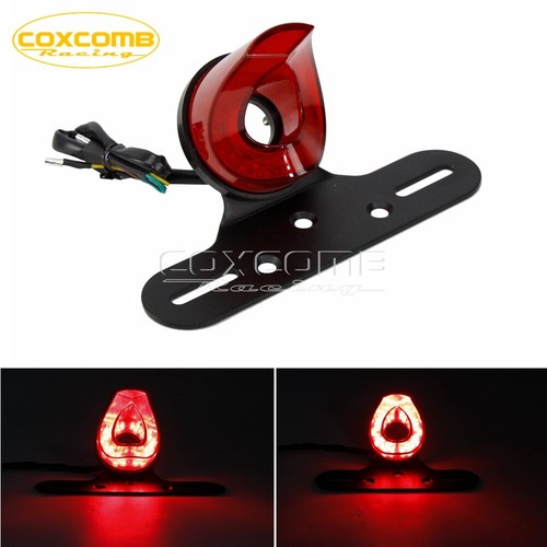 Motorcycle LED Brake Stop Tail Light Lamp for Harley Chopper Bobber Cafe Racer - Bild 1 von 7