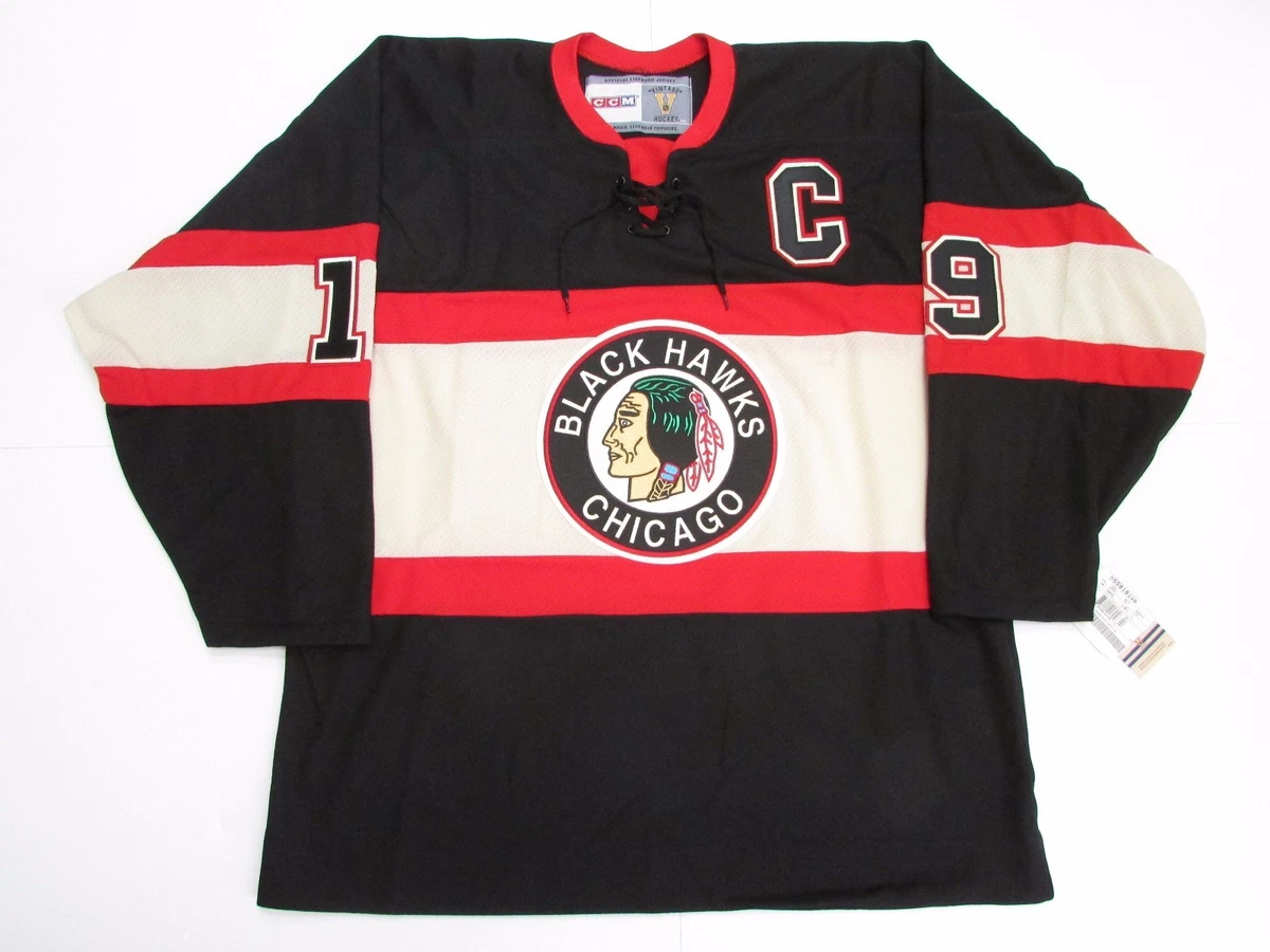 Adidas Youth Jonathan Toews Chicago Blackhawks Black Reverse Replica Replica Team Jersey