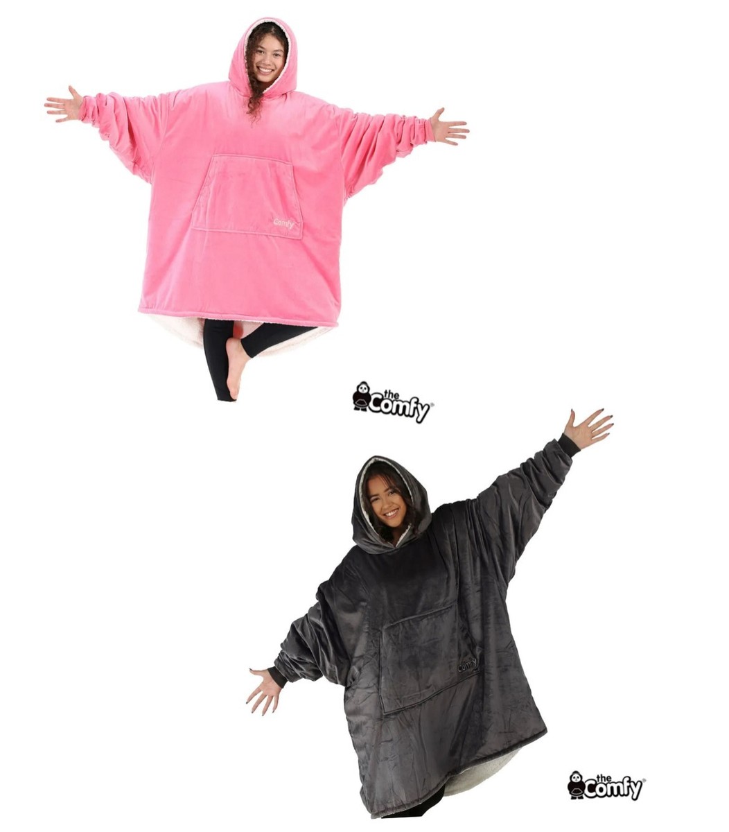 Comfy Original Hoodie Oversized Wearable Blanket Hoody Genuine Pink or  Grey