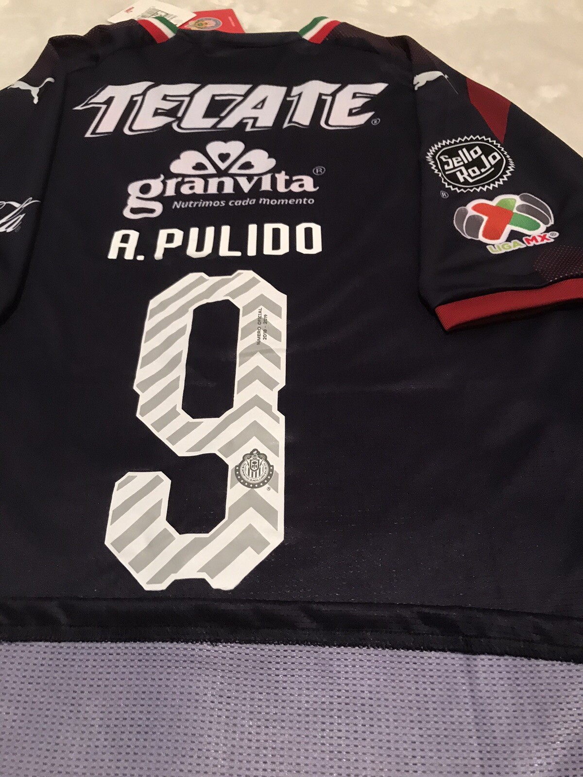 PUMA CHIVAS GUADALAJARA A. PULIDO SOCCER JERSEY PLAYER VERSION DIFFERENT SIZES