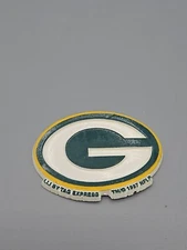 Vintage Green Bay Packers Helmet Rubber Refrigerator Magnet- Tag Express 1997