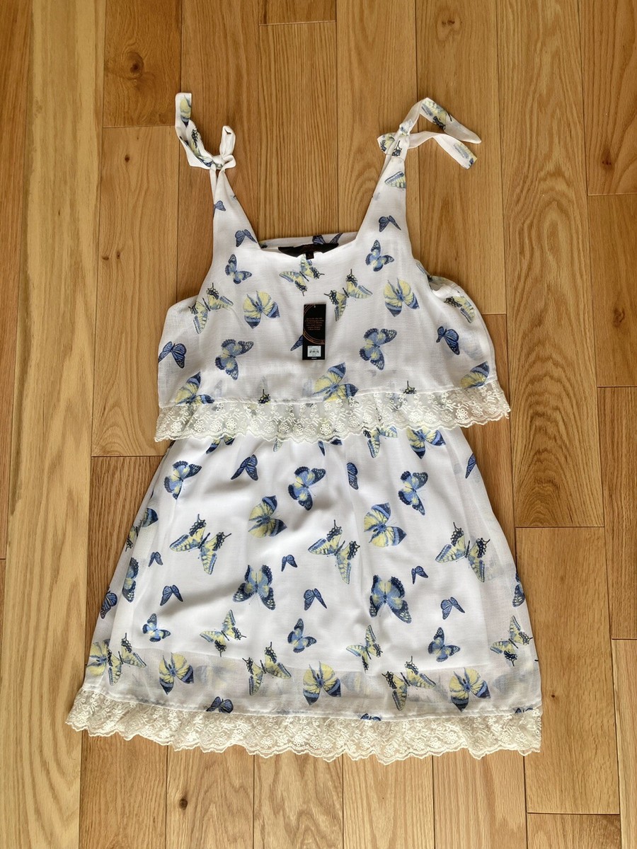 blue and white butterfly dress Butterfly Lace Sweetheart Prom Dresses Tulle Long