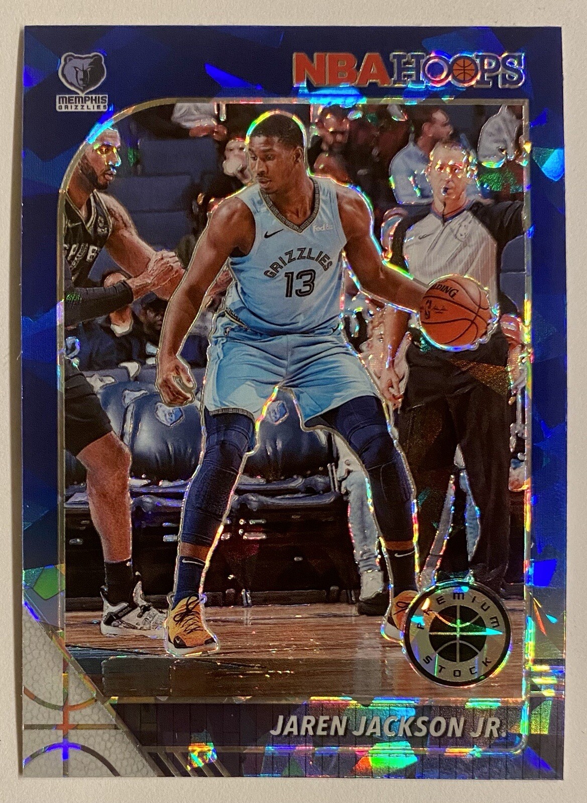 2019-20 Premium Jaren Jackson Jr Blue Cracked Ice Prizm Refractor SP 90 JJJ Rare
