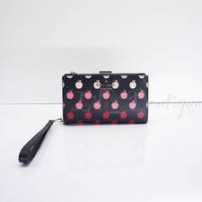 NWT Kate Spade K9130 Staci Phone Wallet Wristlet PVC Orchard Degrade Navy Multi