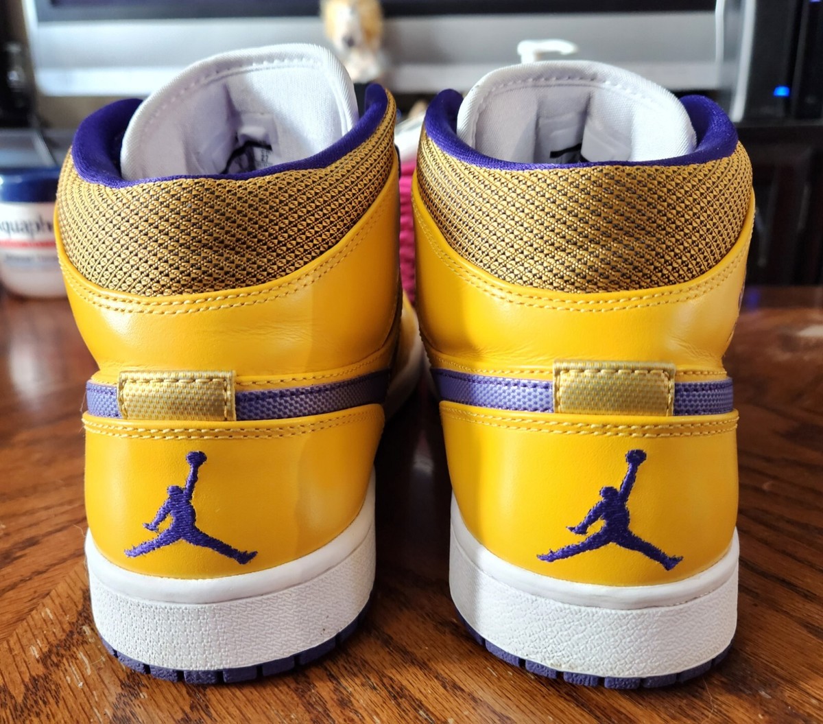 Nike ナイキ Air Jordan 1 Mid Lakers 2013 Jordan Mid 1 Lakers : 2013 Release | eBay