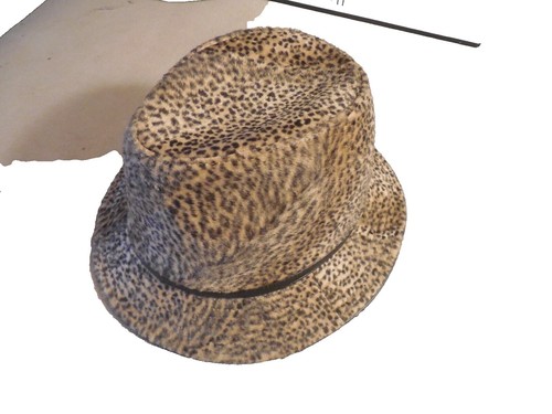 Nine West Fitted Cadet Army Cap Blue One Size Leather Trim  display picture 2