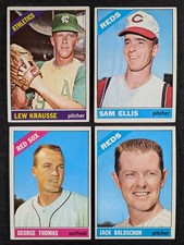 1966 Topps Baseball Lot 4 Cards
