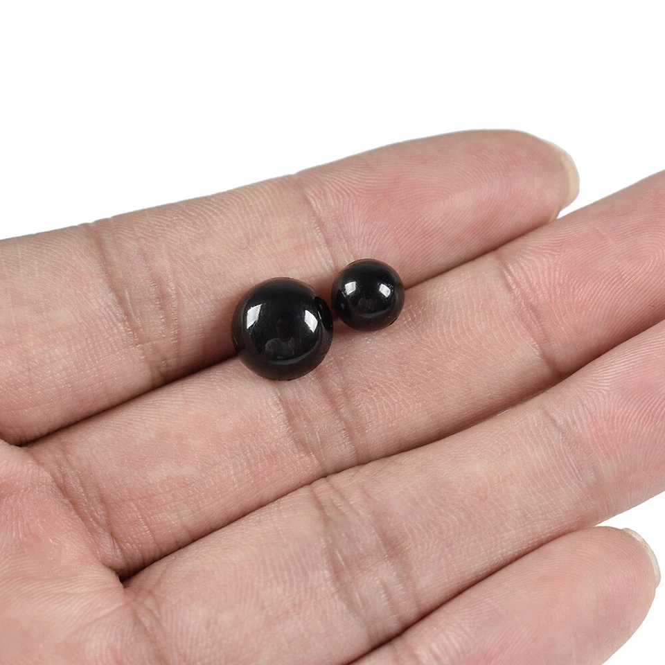 50Pcs Plastic Black Shank Buttons for Doll Eyes Sewing Animal Toy Accessories - Image 2 of 4