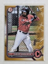 2022 Bowman Junior Sanquintin 1st Bowman Gold Border /50 #BP-80 Guardians