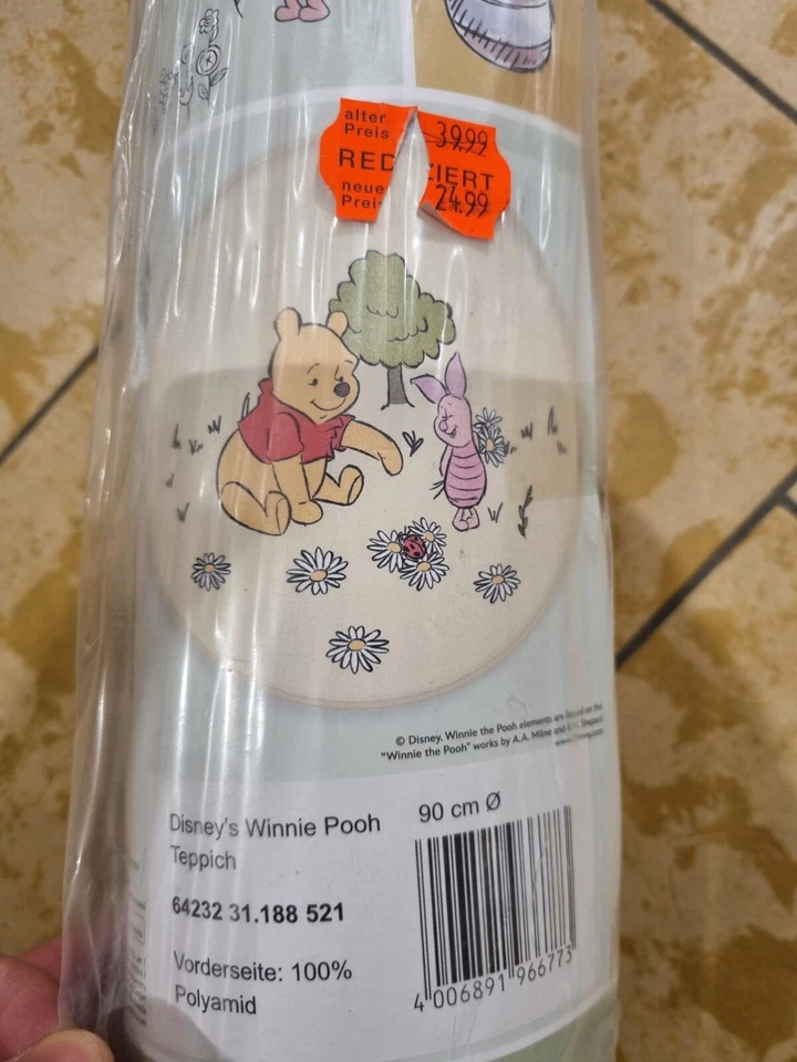 Disney Teppich Winnie the Pooh Neu 90cm - Bild 3 von 4