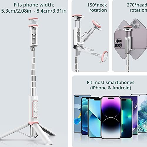 Color Lizard Cellphone Tripod Selfie Stick Tripod With Remote Aluminum ...