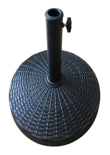 heavyweight patio umbrella stand GIANTEX 50 LBS Stand, 20.5 Inch Round Umbrella Base with 4 Lockable Wheels, Heavy-Duty Outdoor Umbrella Holder, Suitable for Pool, Yard, Garden, Street, Market, Rattan Design, Black our Maypexs Brand quality assurance products will never disappoint you Sunbrella Crank-Lift Market Umbrella |