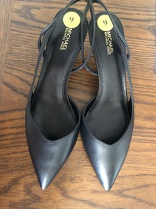 michael kors slingback kitten heels