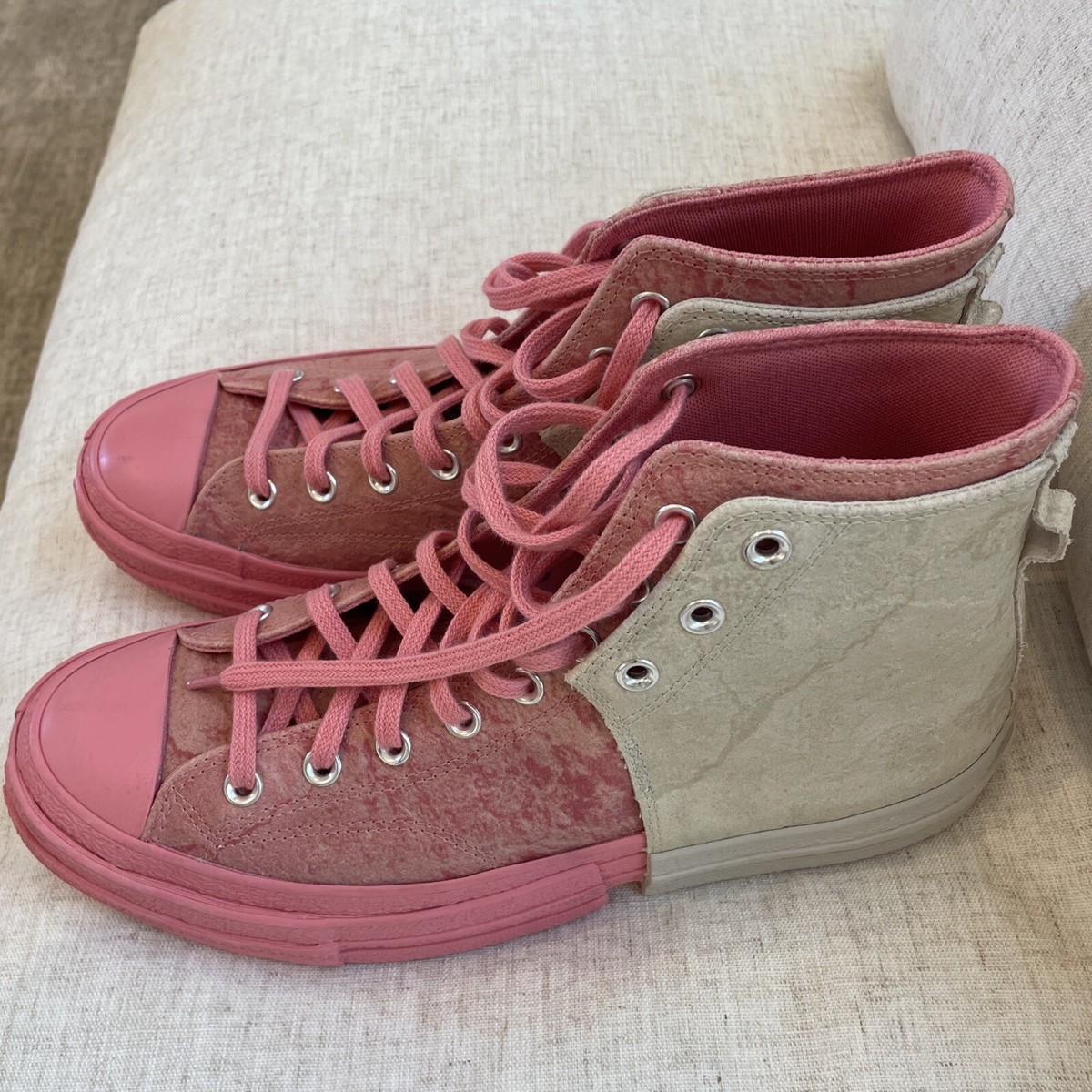 ★love2★ RC Monogram Chunky Sneakers in Pink for Women | Roberto Cavalli®