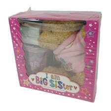I Am Big Sister Set Including Books, Bracelet, Plush Bear, And Drinking Cup