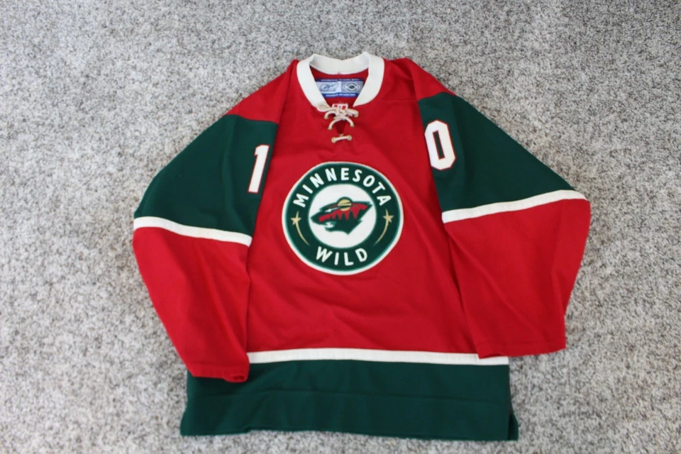 Camiseta Marian Gaborik Minnesota Wild NHL Para Hombres Reebok 46 Rara MIC Hecha en Canadá Foto 2 de 4