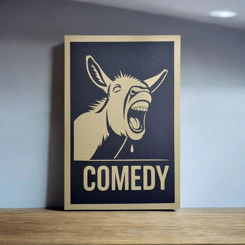 7x Movie Genre Wall Signs Brushed Gold Aluminum Home Theater Media Room Decor - Image 3 of 4