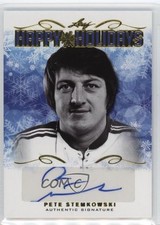 2015 Leaf Happy Holidays Gold 3/10 Pete Stemkowski #HH-PS1 Auto 9v7