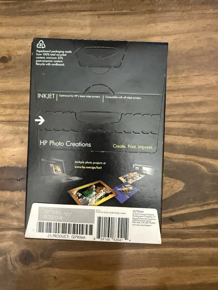 HP Advanced Photo Paper 66 lbs. Glossy 4 x 6 100 Sheets/Pack Q7906A New Sealed - Image 2 of 4