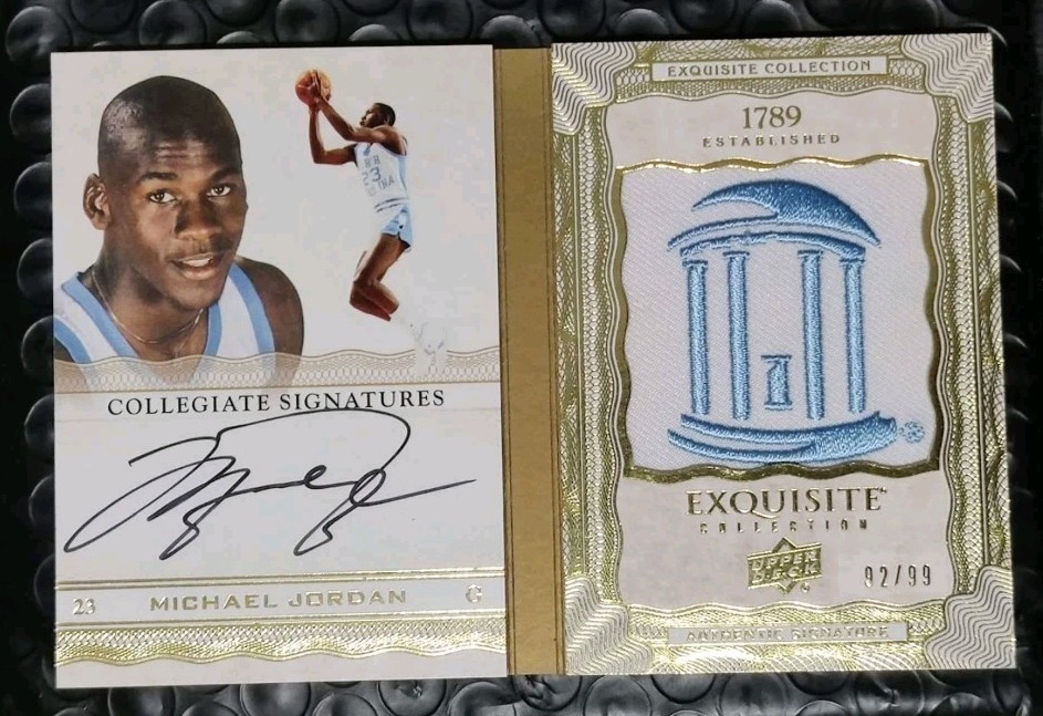 Michael Jordan North Carolina Tar Heels 2012-13 UD Exquisite Collection AUTO /99 - BEAUTY 