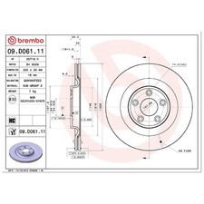 2x Bremsscheibe hinten für Jaguar F-Type X152 XJ X351 | 26239828