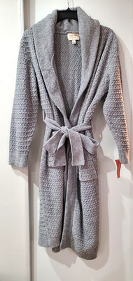 State of Day Women's Chenille Waffle-Knit Winter Robe Chiseled Stone