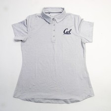 California Golden Bears Under Armour HeatGear Polo Women's Light Gray Used L