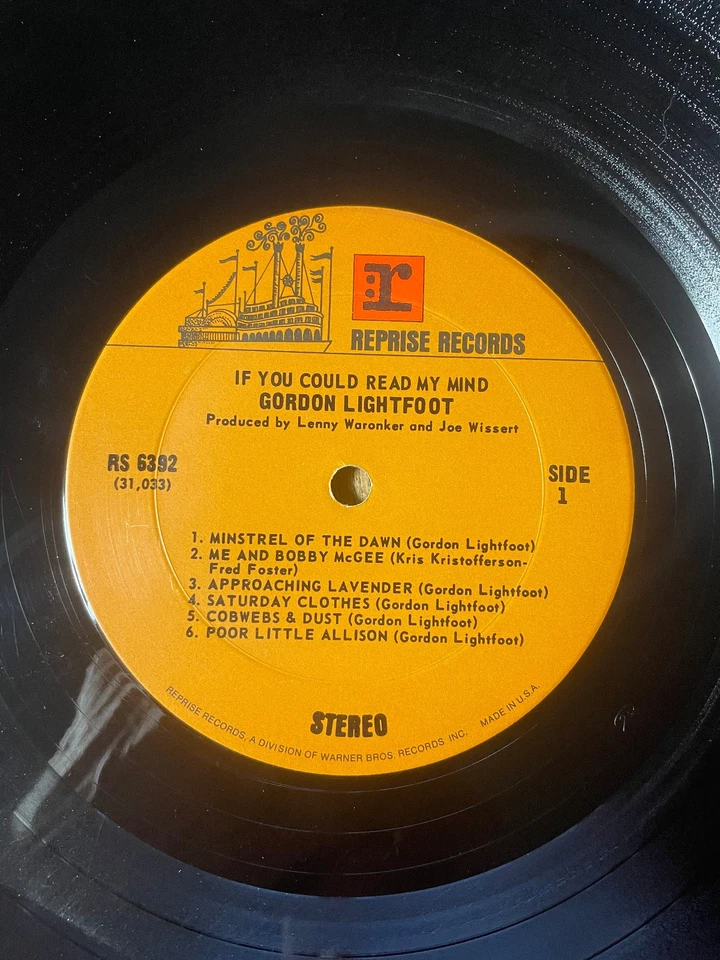 Gordon Lightfoot – Sit Down Young Stranger LP If You Could Read My Mind Reissue - Image 3 of 4