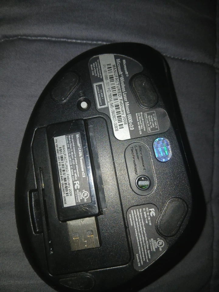 🐀🐀******LOOOOOOKKK!!!*** MICROSOFT MOUSE 6000 V 2.0 🐀🐀 - Image 2 of 3