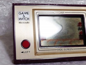 ++Poor Condition Nintendo GAME&WATCH WIDE SCREEN Chef FP-24 Nintendo Game Wide