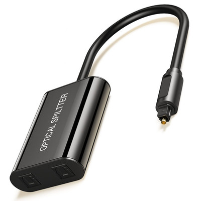 【Upgraded Digital Toslink Fiber Optical Splitter 1 in 2 Out Audio Adapter Cable【