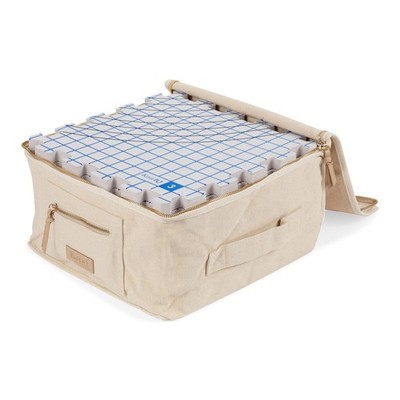 KnitIQ 9pc Blocking Mats 0.75'' Thick Interlocking Boards +150 T-Pins & Bag