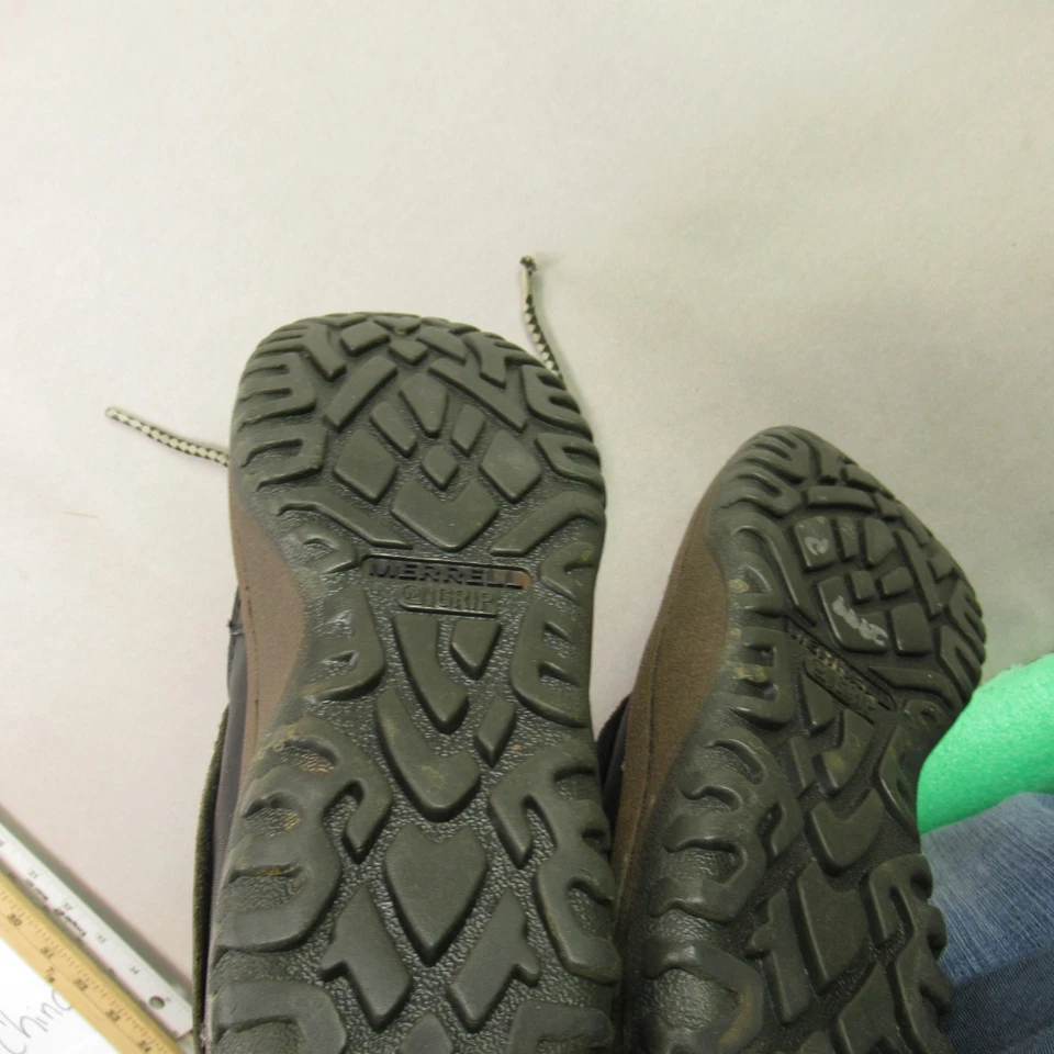 Botas Merrell Mujer Talla 8.5 Kassie Cuero Negro Altas Impermeables Cremallera Lateral Foto 4 de 4