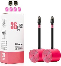 2 Pack Ridenow TPU Inner Tubes Ultra-Light 700 x 18-32c W/ 65mm Presta Valves