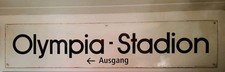 Stationsschild U-Bahnhof Olympia-Stadion Berl...