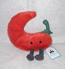 Authentic Jellycat Amuseable Chilli Pepper Red Plush Fruit Vegetables Chili NWT