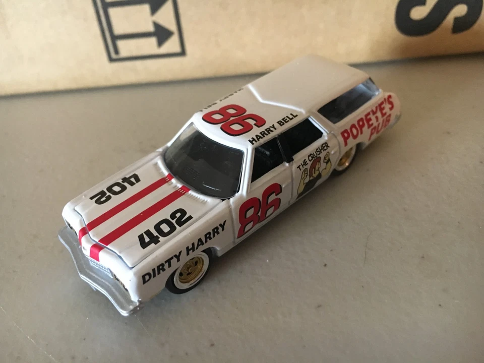 Johnny Lightning 1973 Chevy Caprice Wagon "Crusher" Demo Derby POPEYE`S PUB - Image 2 of 4