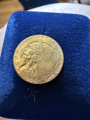 1909 Indian Quarter Eagle — photo from another recent sale
