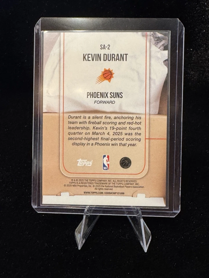 2025 Topps Kevin Durant Sole Ambition SSP Case Hit — 第 2/2 张图片