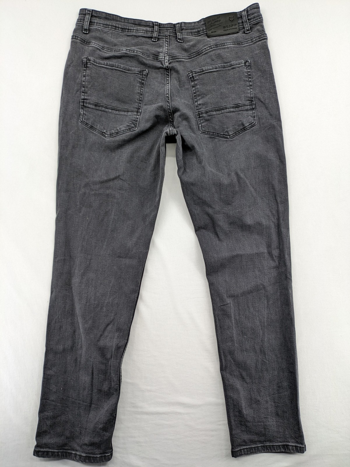 STAFF Jeans Herren Jeans W38 L32 schwarz Baumwolle Denim Straight Leg image 5