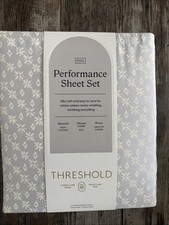 Full 400 Thread Count 100 Cotton Performance Sheet Set Twinkle Stars Gray