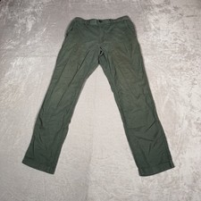 Uniqlo Pants Mens Small Green Slim Stretch Cotton Chino  Casual Preppy Business