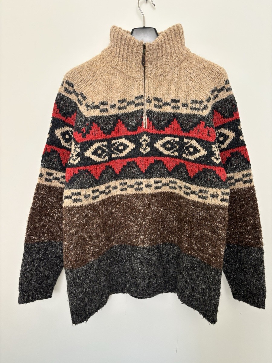 Vintage Marlboro Classics Wool Pattern Knit Quarter Zip Sweater | eBay Vintage Marlboro Classics Wool Pattern Knit Quarter Zip Sweater | eBay