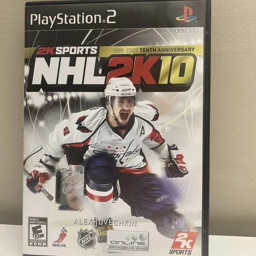 NHL 2K10 Sports Sony PS2 PlayStation 2, 2009 Tenth Anniversary Box Manual Game