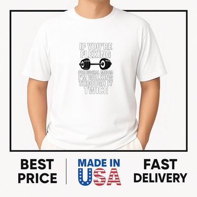 Funny Gym Flexing Workout Bodybuilding T-Shirt POPULAR